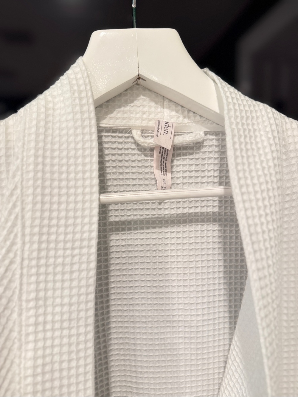 White Waffle Robe + sleeper - Picture 2 of 13